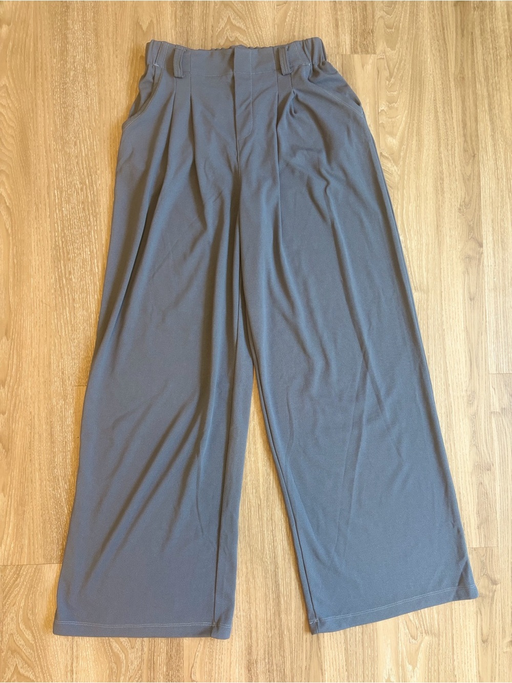 HALARA Slate Blue High-Rise Wide Leg Pants size SMALL TALL